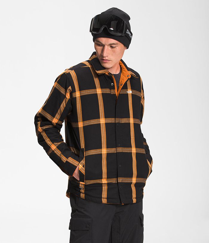 Plumifero The North Face Hombre Naranjas/Negras Fort Point Insulated Flannel 61592KDRE